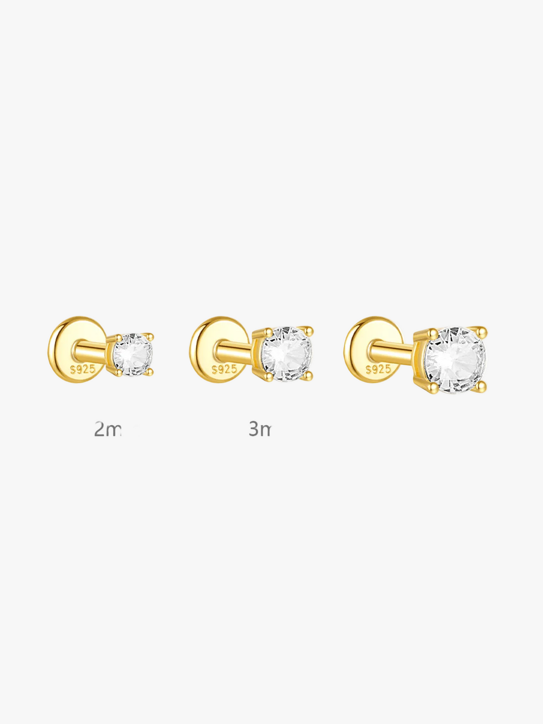 Evelyn – Elegant Curved Design Fine Gold Earrings