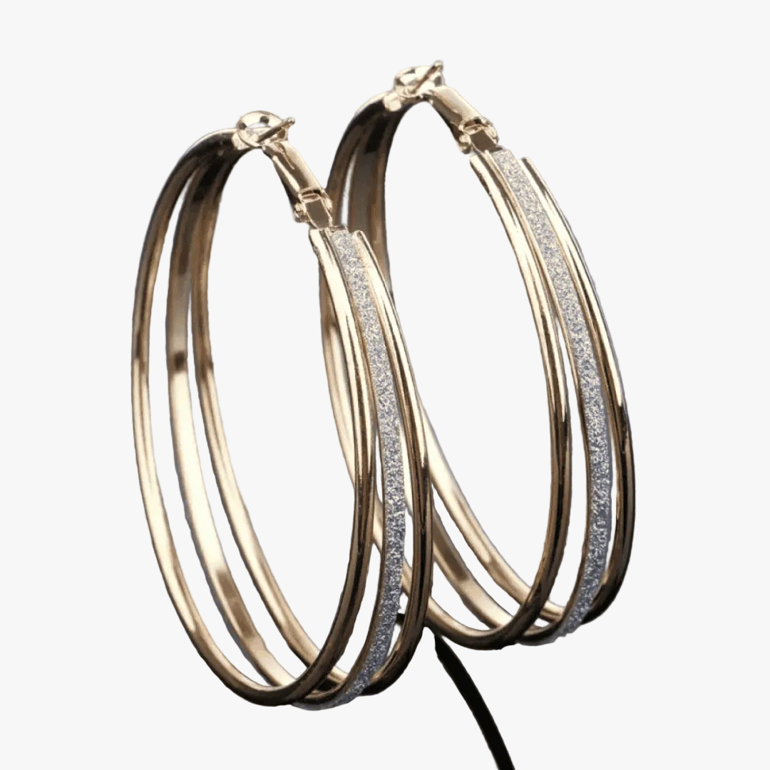 Vintage-Inspired Gold Hoop Earrings