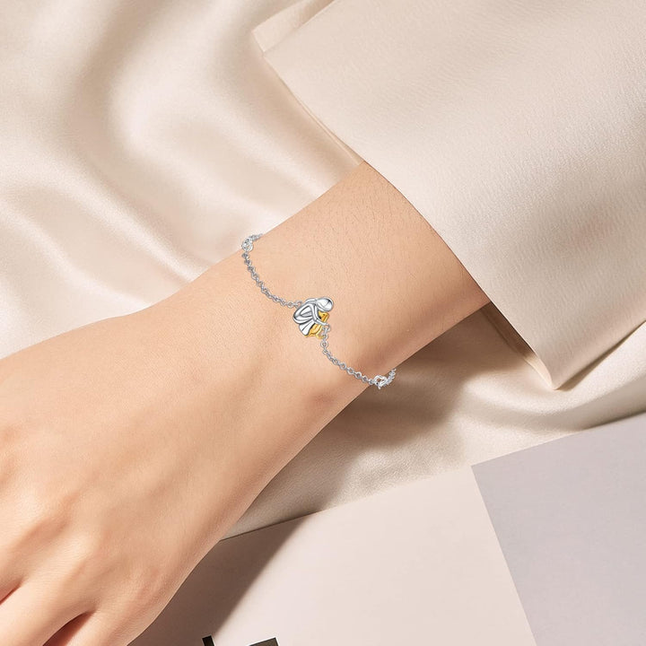 Adjustable Charm Bracelet: 'Forever in Your Heart' with Dog Hug Design