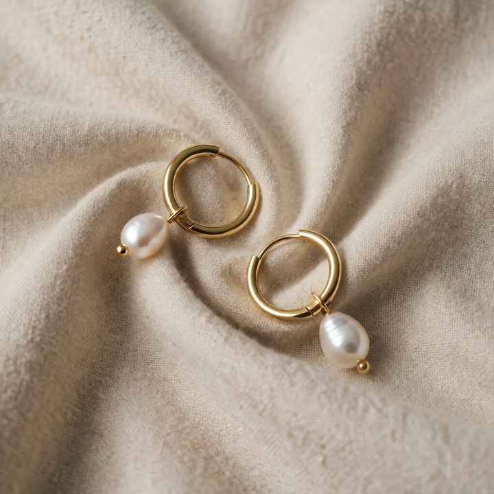 Elisa-Marie Gold with Pearl Accents