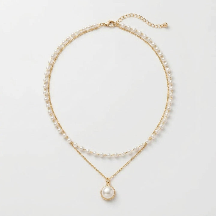 Elegant White Pearl Necklace