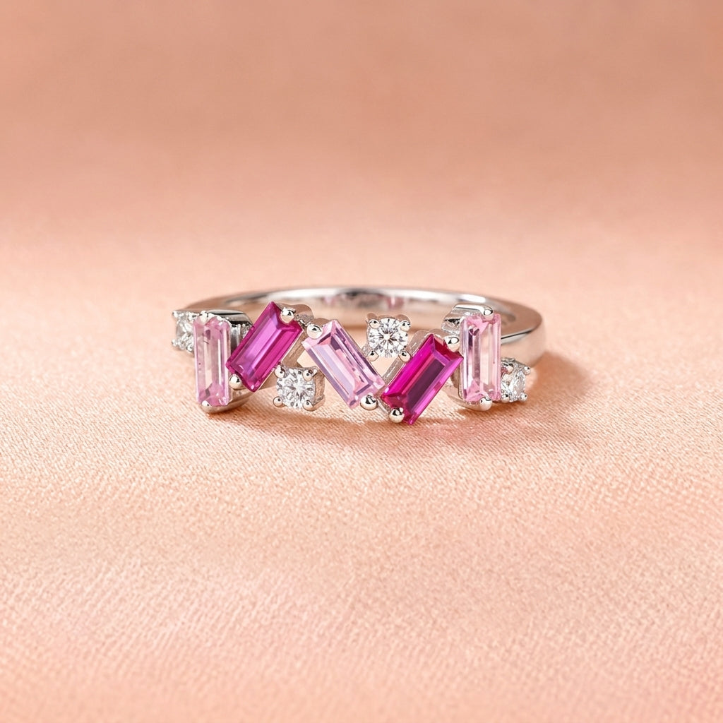 Pink 'I Am Enough' Ring