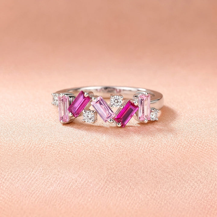 Pink 'I Am Enough' Ring