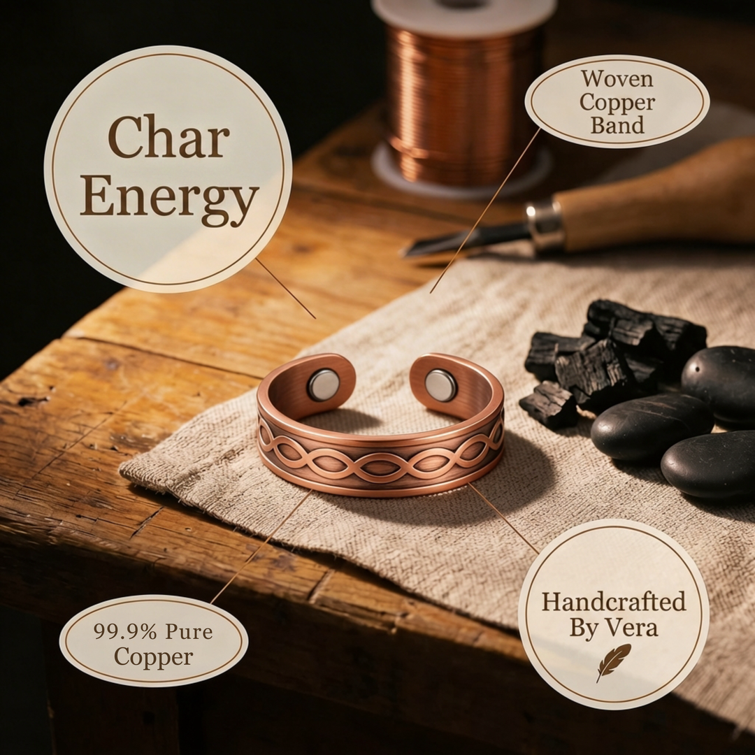 Ellington's Char Copper Ring
