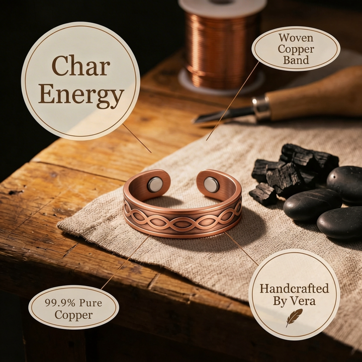 Ellington's Char Copper Ring