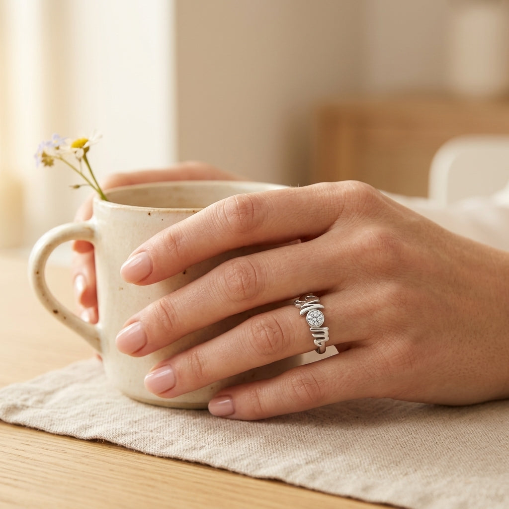 Gemstone Heart Ring
