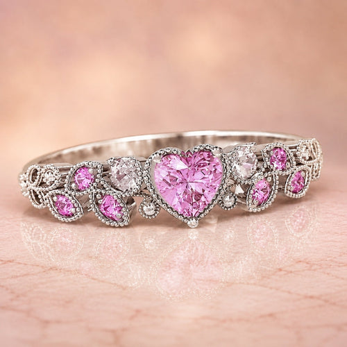Heart-Shaped Gemstone Ring