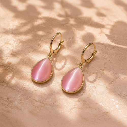 Elegant Teardrop Gemstone Earrings