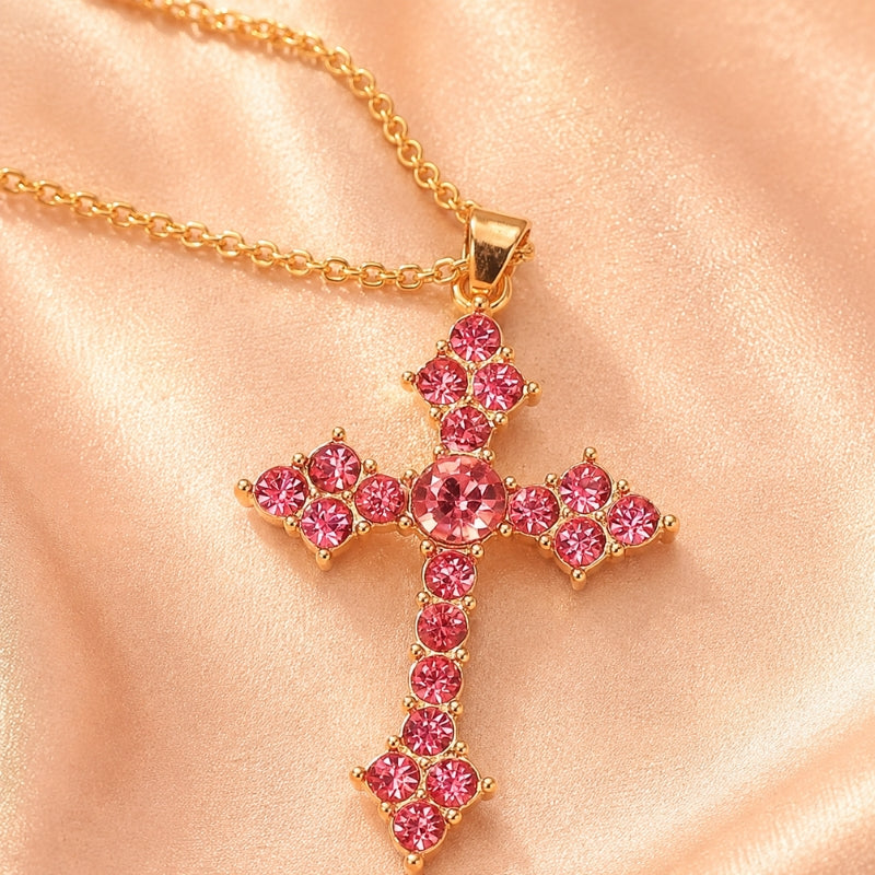 Elegant Cross Pendant Necklace