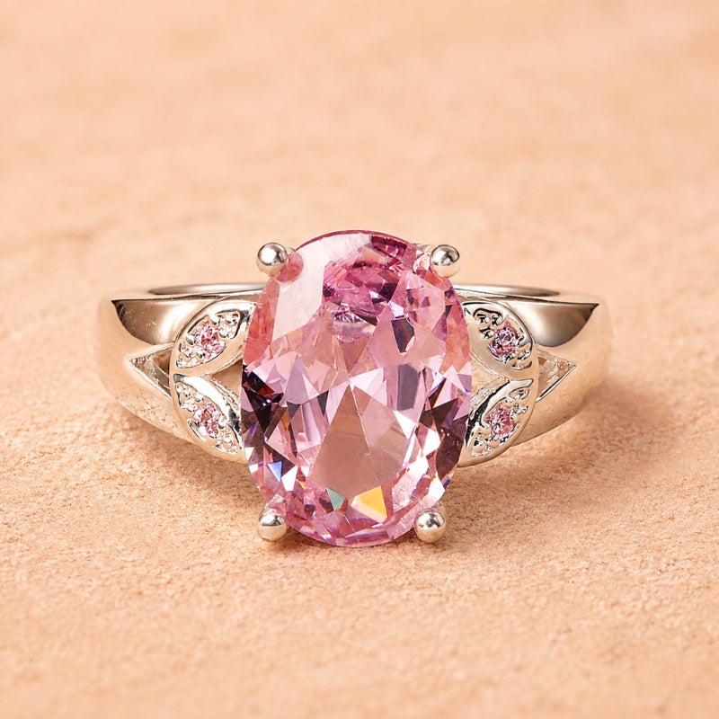 Elegant Pink Gemstone Ring
