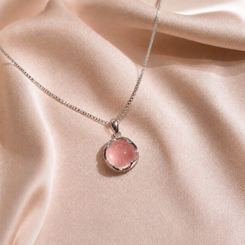Elegant Cherry Blossom Pendant Necklace