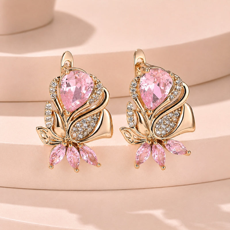 Radiant Teardrop Leaf Earrings