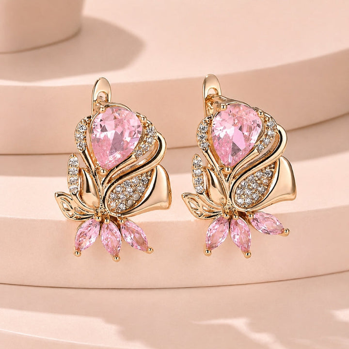 Radiant Teardrop Leaf Earrings
