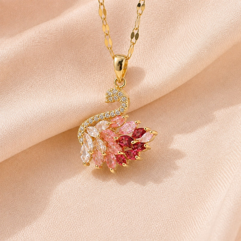 Elegant Swan Charm Necklace