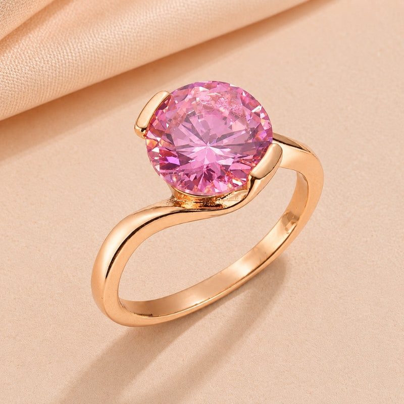 Classic Faux Crystal Ring