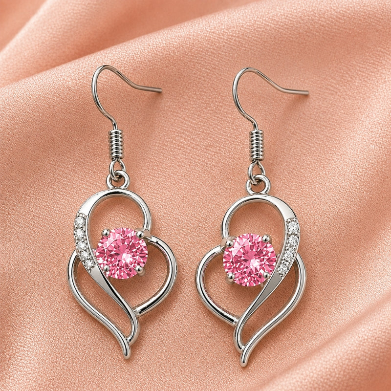 Radiant Heart Statement Earrings
