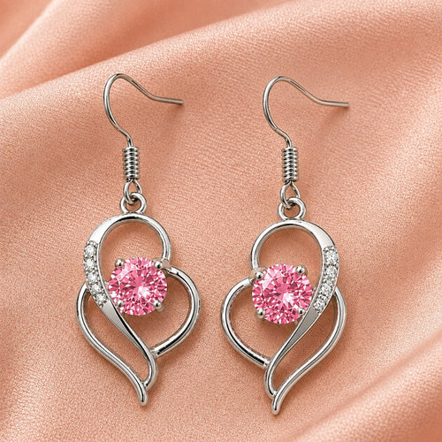Radiant Heart Statement Earrings