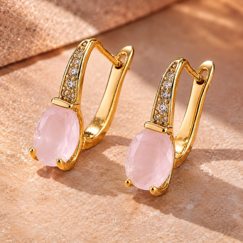 Radiant Pink Statement Earrings