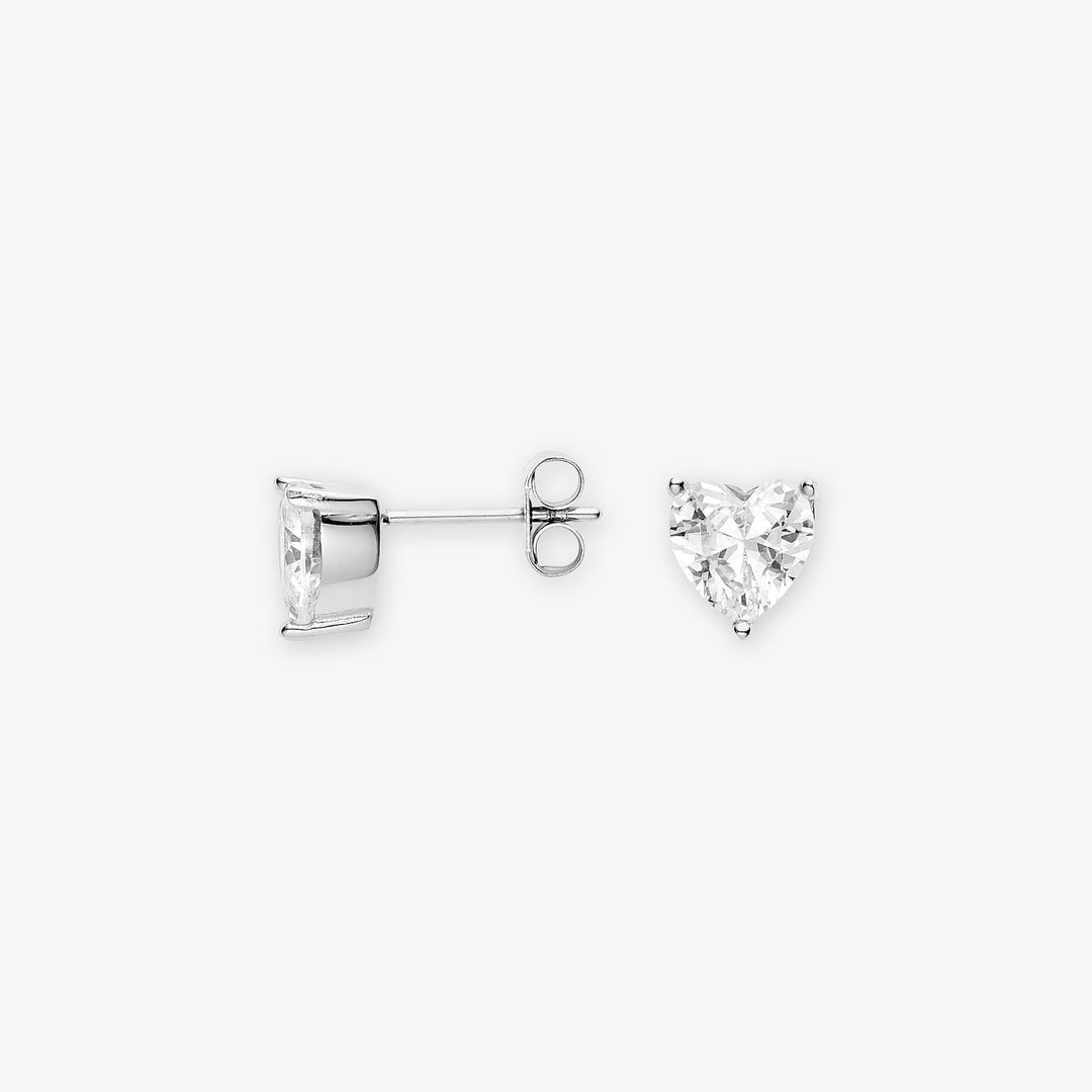 Gemstone Heart Earrings