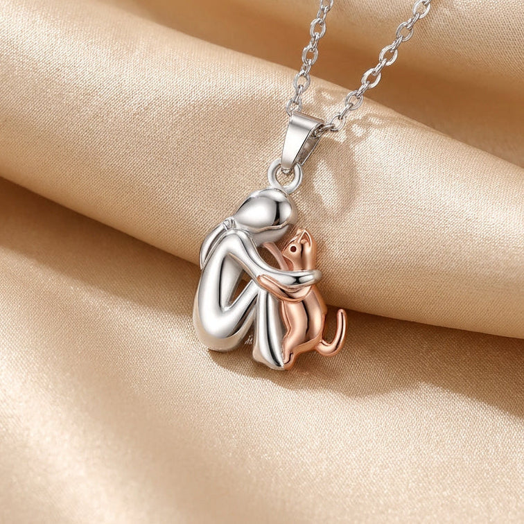 Cat Pendant Necklace: 'Forever in Your Heart'