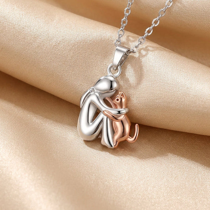 Cat Pendant Necklace: 'Forever in Your Heart'