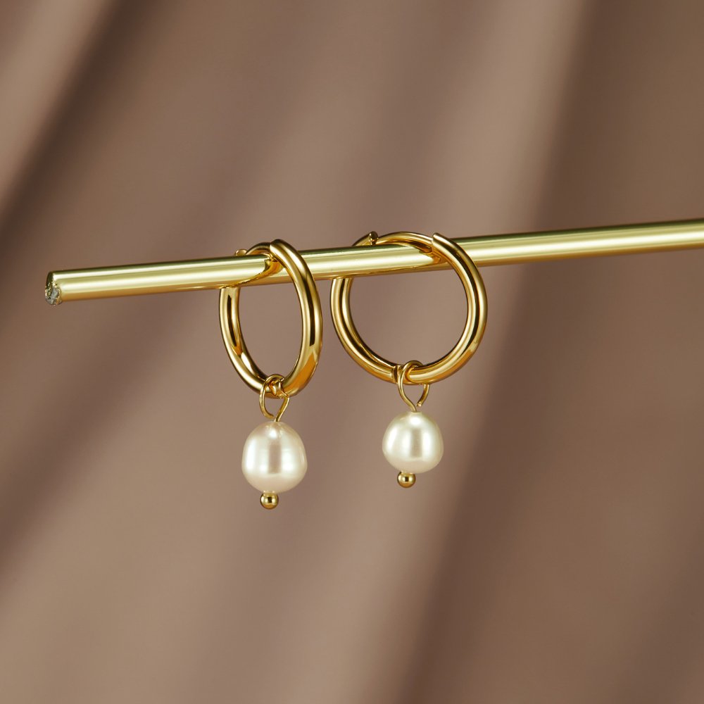 Elisa-Marie Gold with Pearl Accents