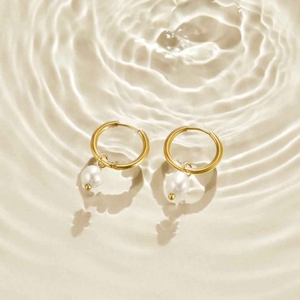 Elisa-Marie Gold with Pearl Accents