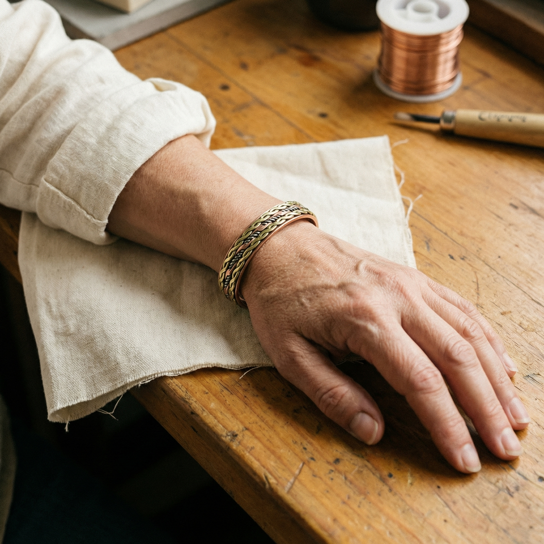 Ellington's Weave Copper Bracelet