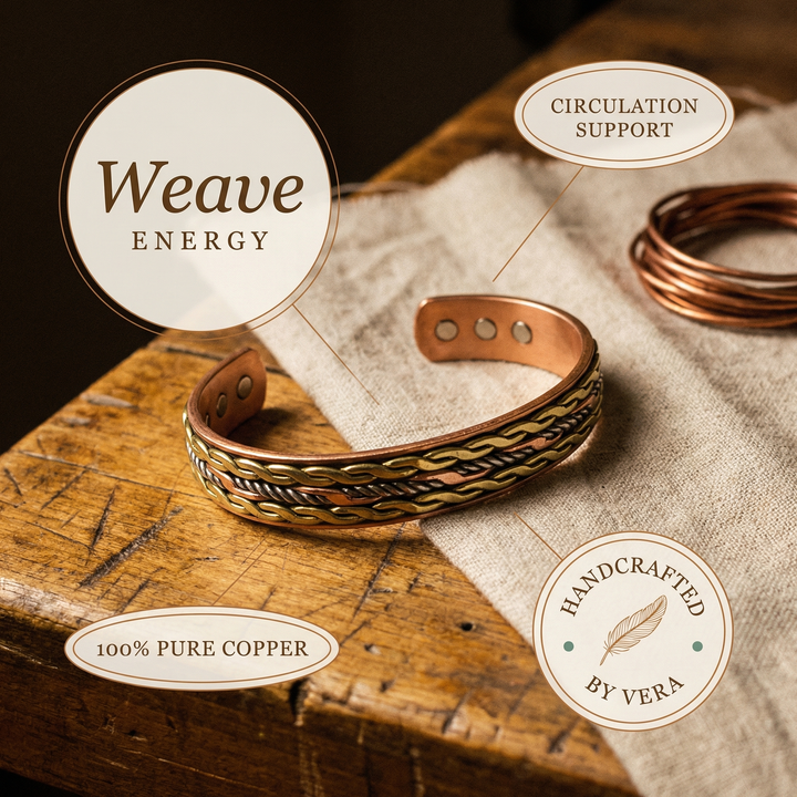 Ellington's Weave Copper Bracelet