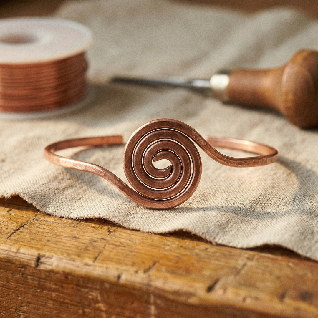 Ellington's Coil Copper Anklet