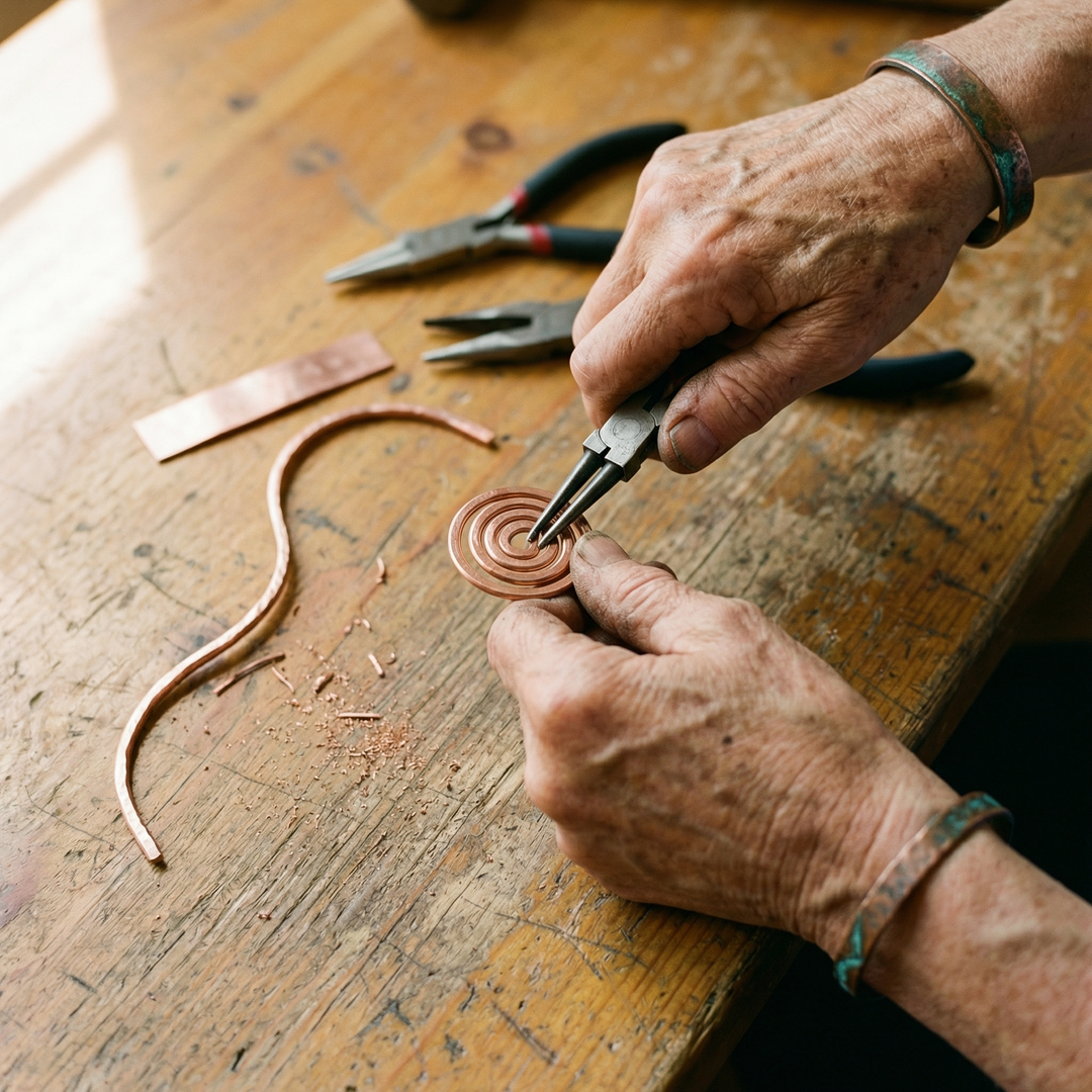 Ellington's Coil Copper Anklet