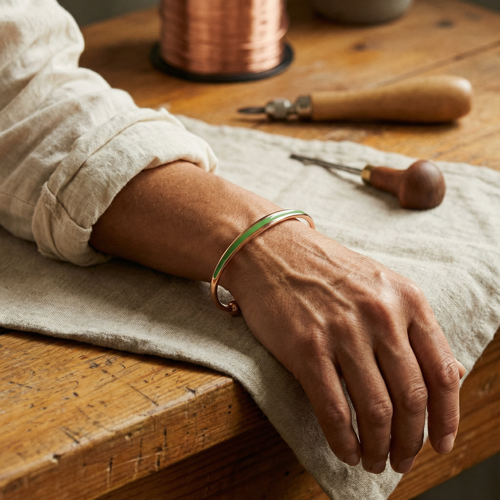 Ellington's Jade Copper Bracelet