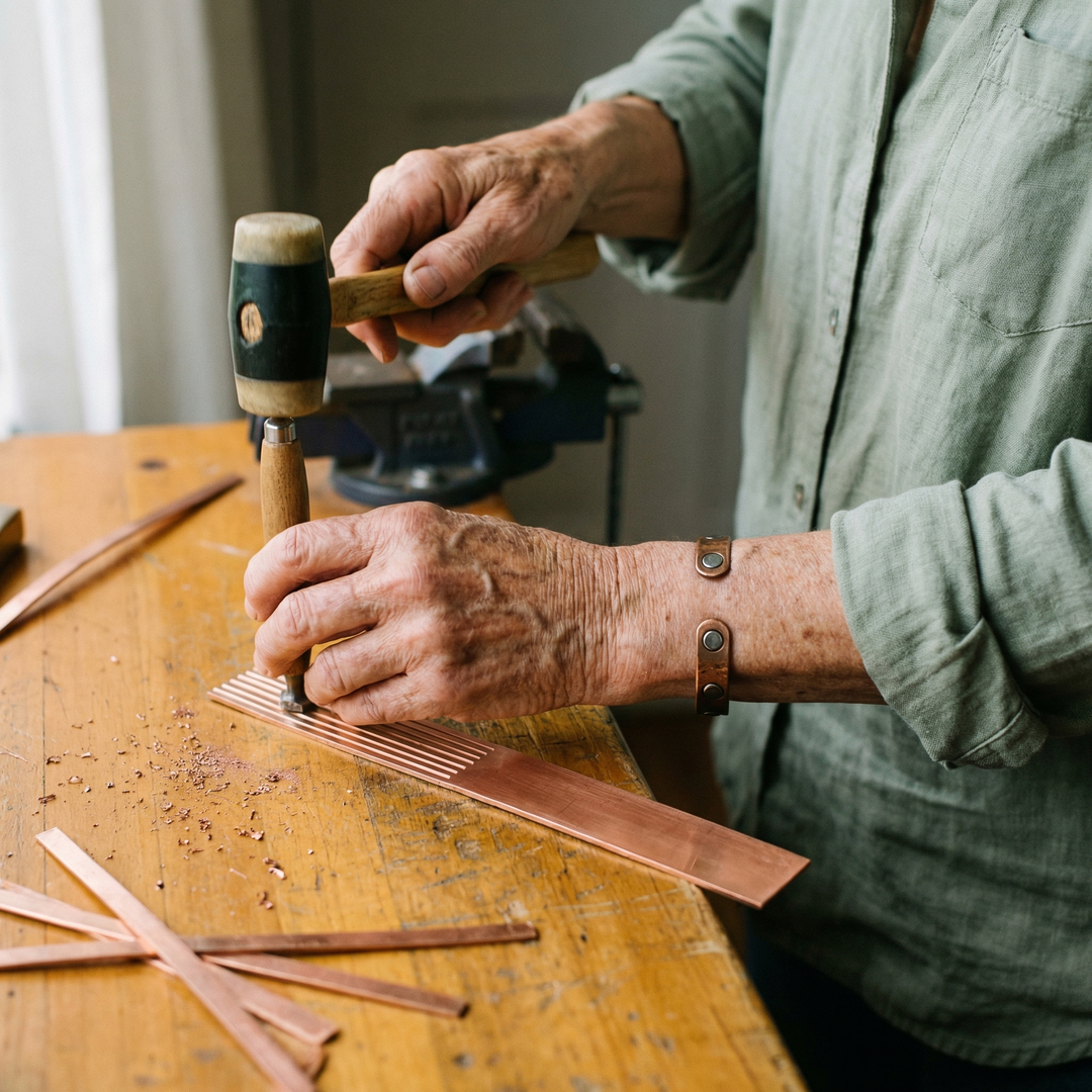 Ellington's Sage Copper Bracelet