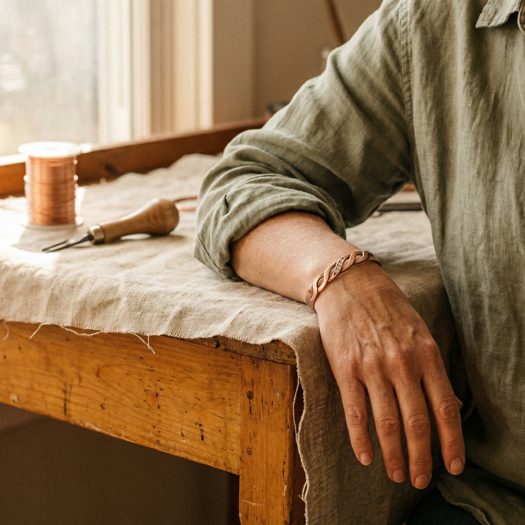 Ellington's Seam Copper Bracelet