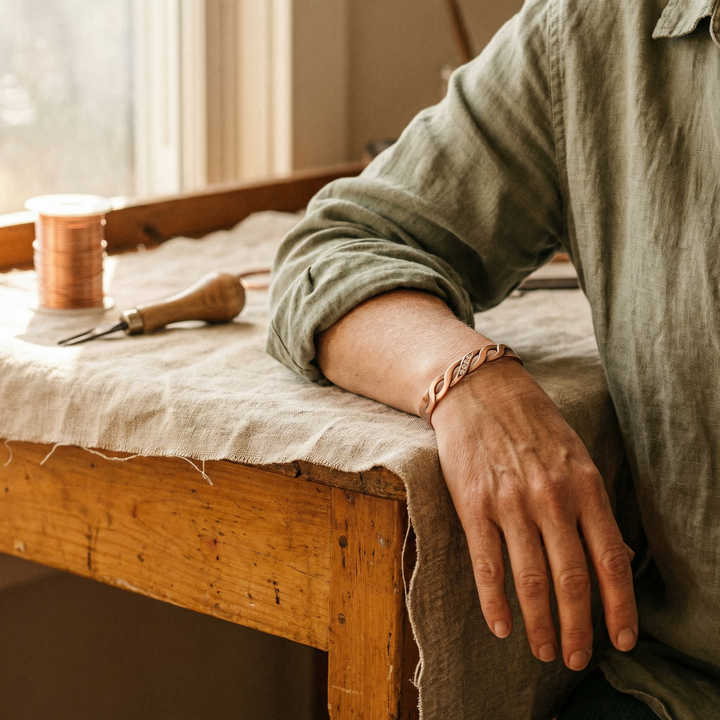 Ellington's Seam Copper Bracelet