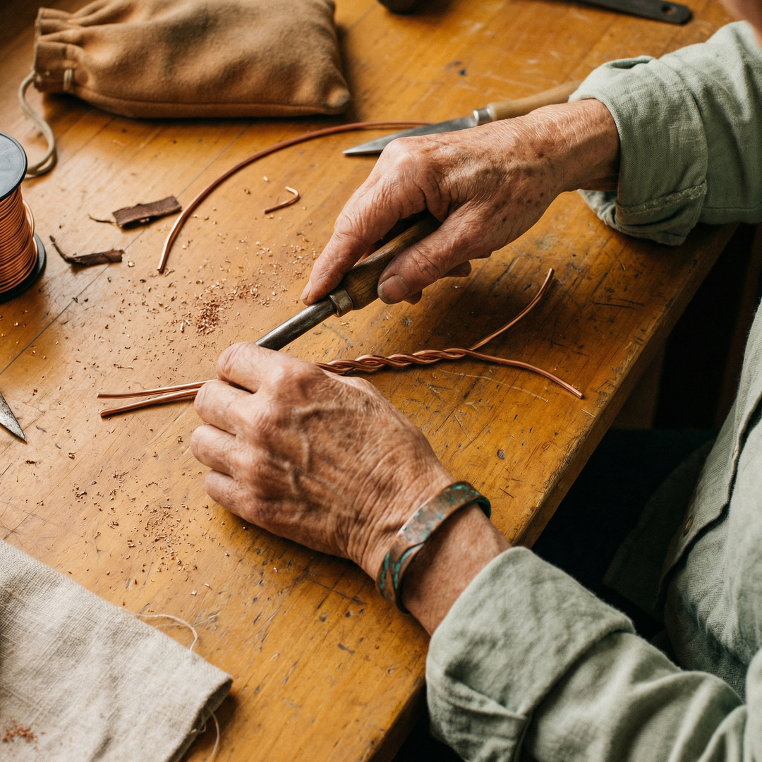 Ellington's Seam Copper Bracelet