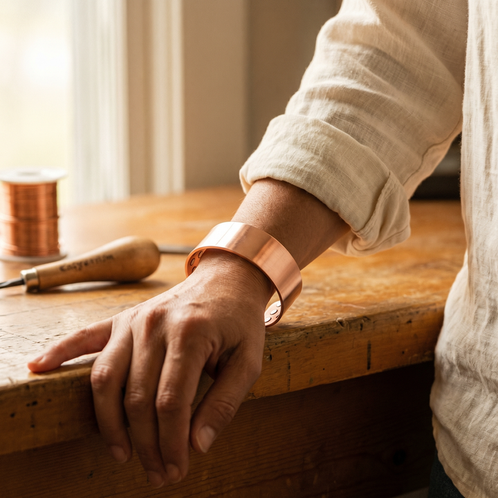 Ellington's Anvil Copper Bracelet