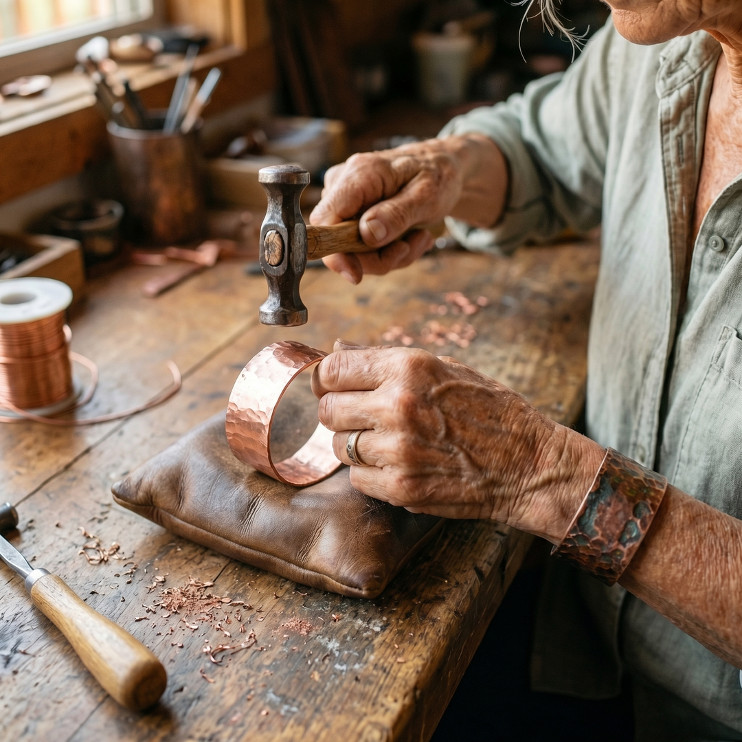 Ellington's Anvil Copper Bracelet