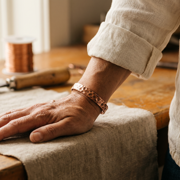 Ellington's Furrow Copper Bracelet