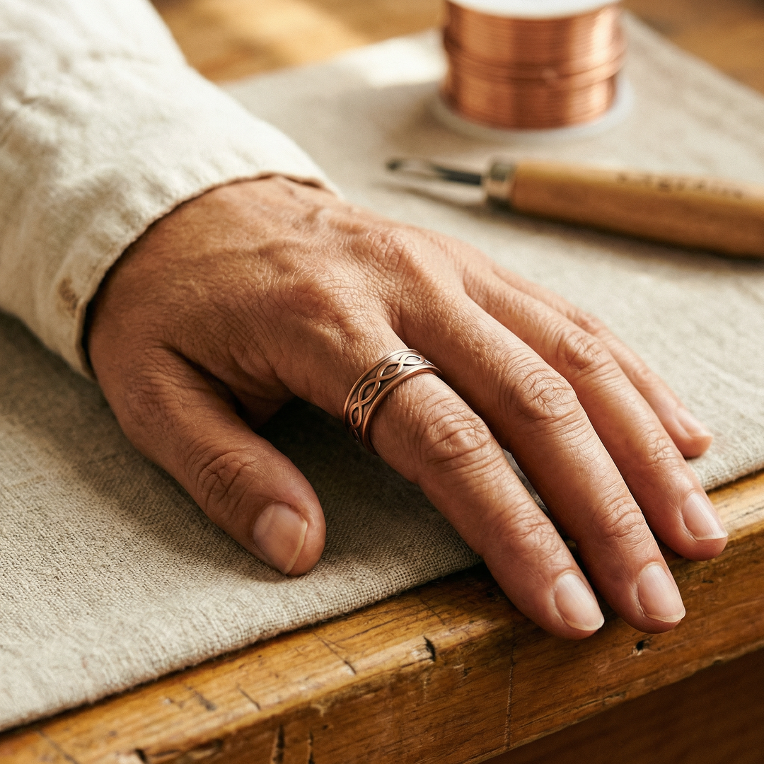 Ellington's Char Copper Ring