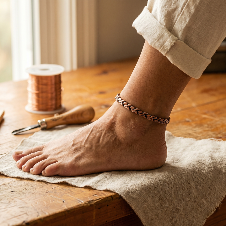 Ellington's Dune Copper Anklet
