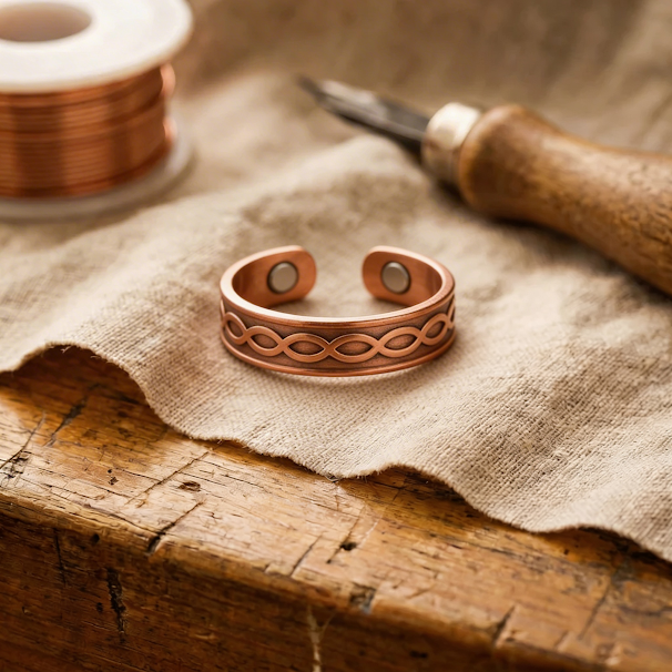 Ellington's Char Copper Ring