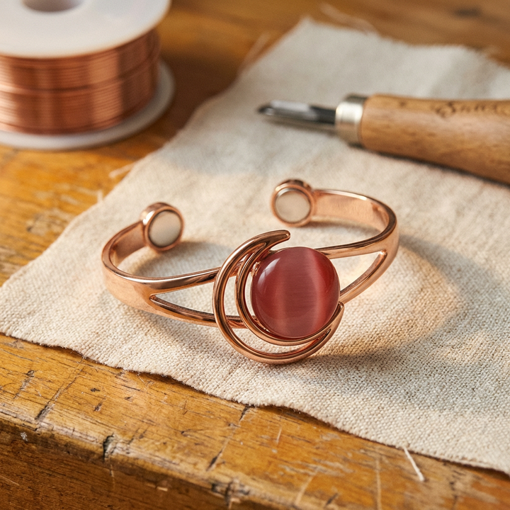 Ellington's Sphere Pink Copper Bracelet