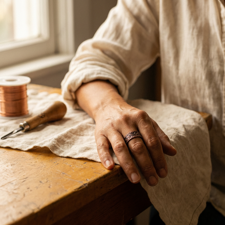 Ellington's Fern Copper Ring