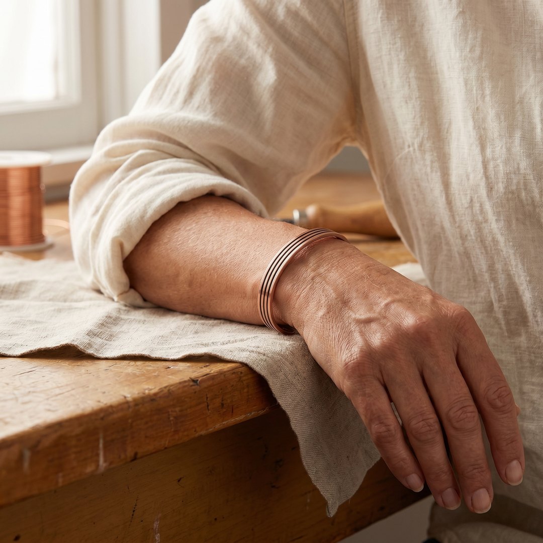 Ellington's Sage Copper Bracelet