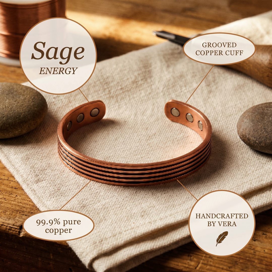 Ellington's Sage Copper Bracelet