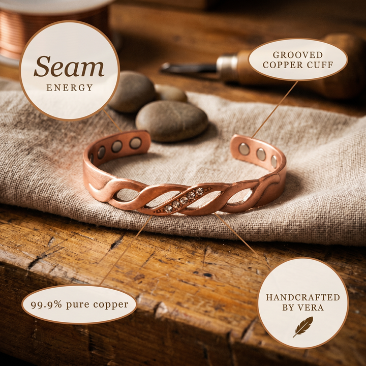 Ellington's Seam Copper Bracelet