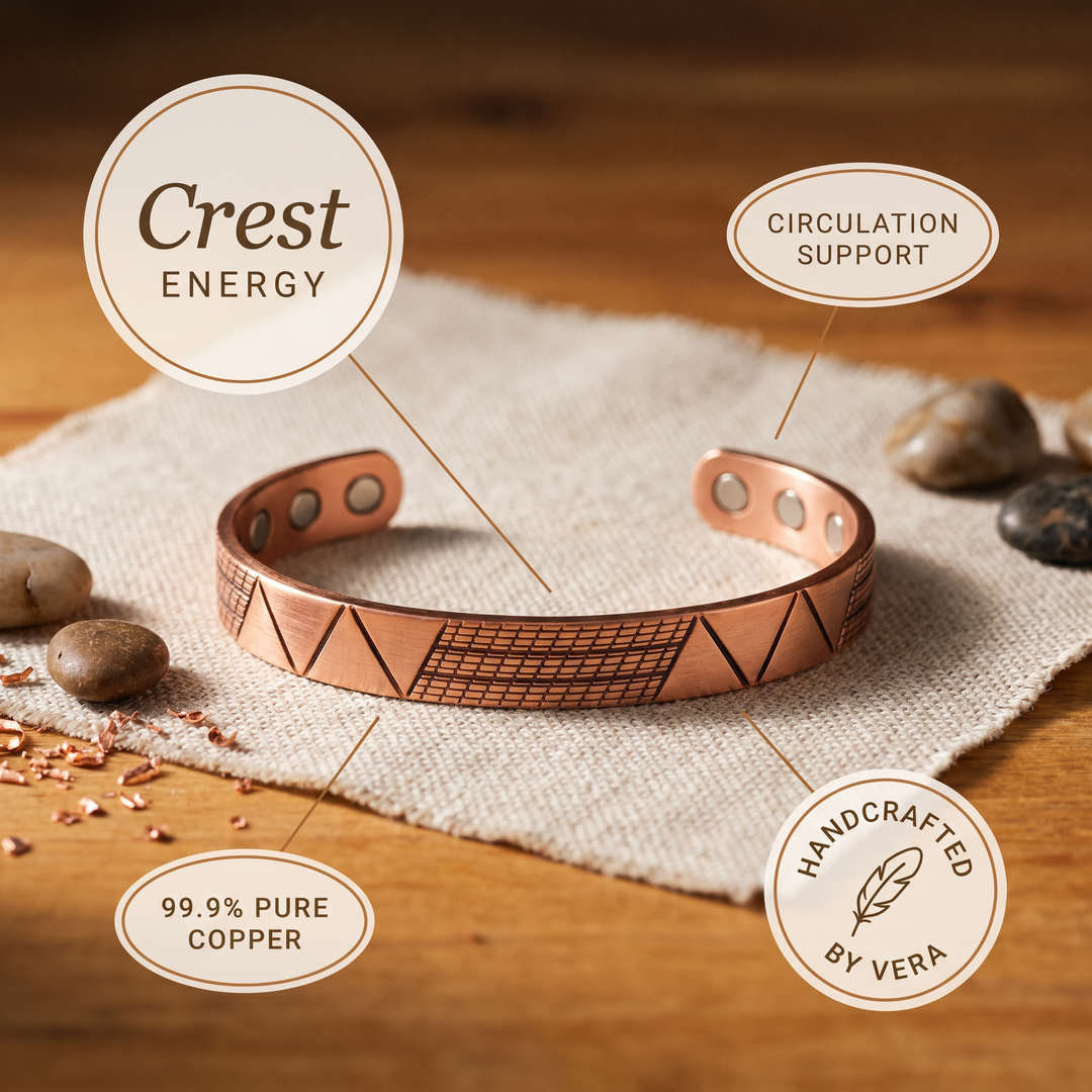 Ellington's Crest Copper Bracelet