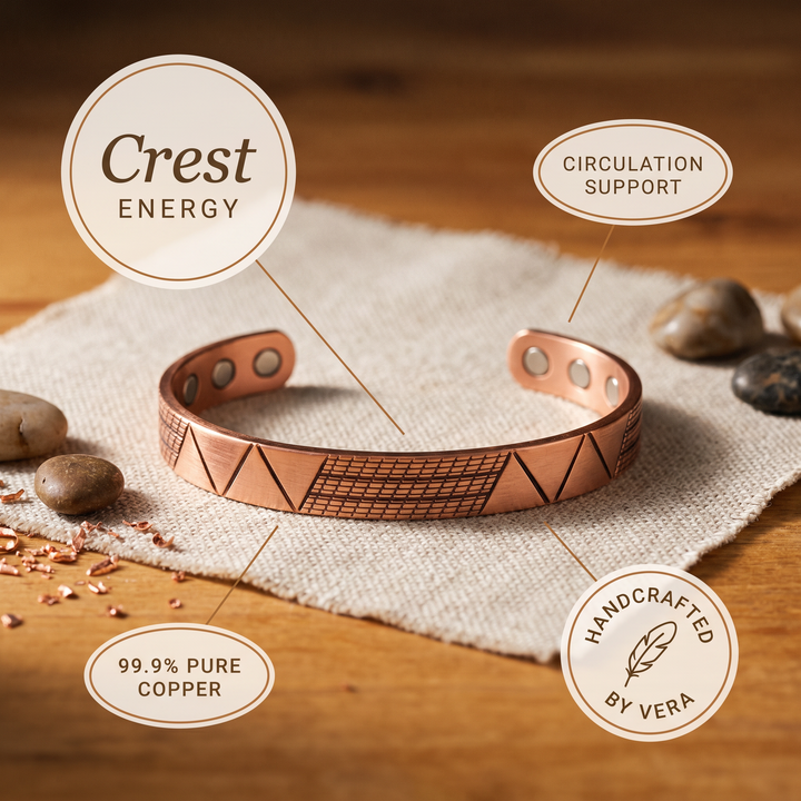 Ellington's Crest Copper Bracelet