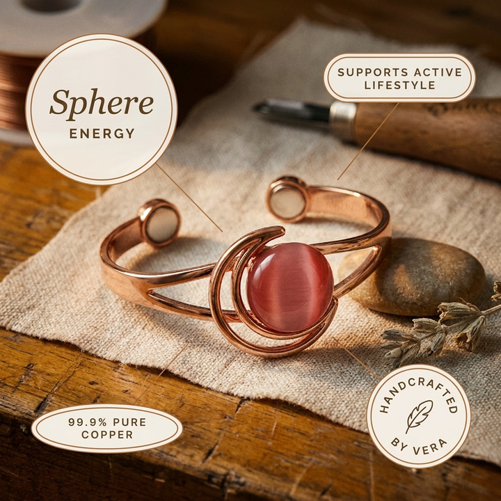 Ellington's Sphere Pink Copper Bracelet